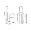 Unique Bargains Aluminum Universal Bicycle Water Bottle Cages 5.7" 2 Pcs With Screws And Wrenches