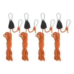 Unique Bargains Adjustable Tent Rope Hanger 1/8" 12.8ft Long 4 Pcs -Futuro Brand GUEST f7bf4785 6bfc 4c30 b1cd 8aa98e1995c0