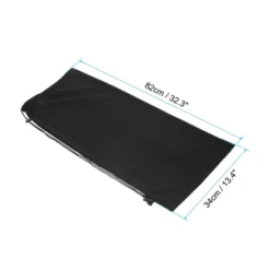 Unique Bargains Velvet Single Shoulder Lightweight Tennis Racquet Bag Black 32.3 X 13.4 Inch