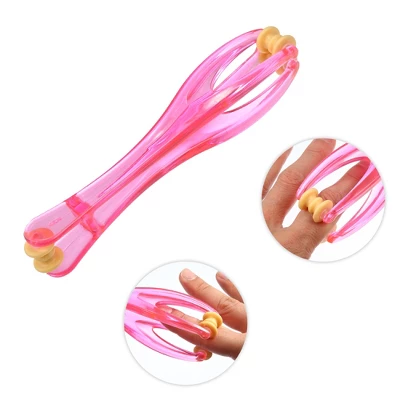 Unique Bargains Finger Muscle Pain Ease ABS Three Trigger Point Handheld Finger Massager Rose Red 1 Pcs 4 Unique Bargains Finger Muscle Pain Ease ABS Three Trigger Point Handheld Finger Massager Rose Red 1 Pcs - Image 4