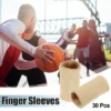 Unique Bargains Breathable Finger Sleeves Thumb Braces Support Elastic Compression Protectors For Relaxing Pain 30pcs