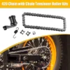 Unique Bargains Motorcycle Mini Bike Chain Tensioner Roller With Spring 420 Chain 42L Link MB165 MB200 1 Set