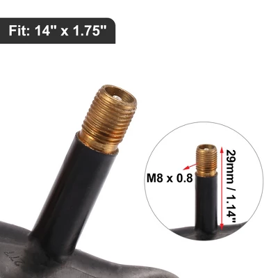 Unique Bargains Rubber Straight Valve MTB Bike Inner Tubes 3 Pcs 2 Unique Bargains Rubber Straight Valve MTB Bike Inner Tubes 3 Pcs - Image 2