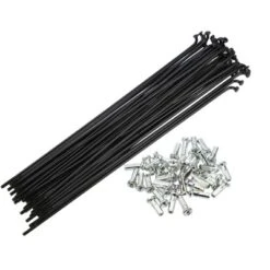 Unique Bargains 14G J Bend Bike Bicycle Spokes With Nipples Steel Black 40 Pcs -Futuro Brand GUEST fb963aaa f64b 42c5 896d 68fa1c377984