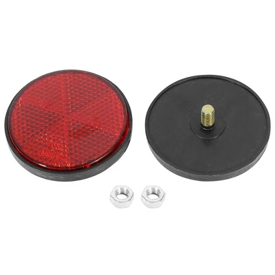 Unique Bargains M6x1.0 Red Universal Screw Mount Round Warning Reflector For Motorcycle 3 Unique Bargains M6x1.0 Red Universal Screw Mount Round Warning Reflector For Motorcycle - Image 3