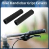 Unique Bargains Bike Handlebar Grips Covers 6.38" Black 1 Pair