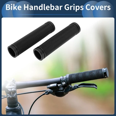 Unique Bargains Bike Handlebar Grips Covers 6.38" Black 1 Pair 1 Unique Bargains Bike Handlebar Grips Covers 6.38" Black 1 Pair