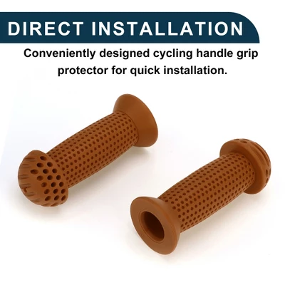 Unique Bargains Child Bike Handlebar Grips Covers 3.94" Brown 1 Pair 5 Unique Bargains Child Bike Handlebar Grips Covers 3.94" Brown 1 Pair - Image 5