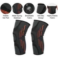 Unique Bargains Knee Brace Protection With Patella Gel Pads For Physical Exercise Pain Ease Gray With Orange Line 2Pcs 11 Unique Bargains Knee Brace Protection With Patella Gel Pads For Physical Exercise Pain Ease Gray With Orange Line 2Pcs -Futuro Brand GUEST fce36908 bd3d 441d aada 94cc7317506a