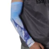Unique Bargains Moisture Wicking Arm Sleeves Blue White 1 Pair