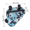 Unique Bargains Bicycle Frame Bag Camouflage Blue 6.3"x5.51"x1.57" 1 Pc