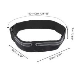 Unique Bargains Double Pocket Running Waist Pack With Magic Tapes 1 Pc